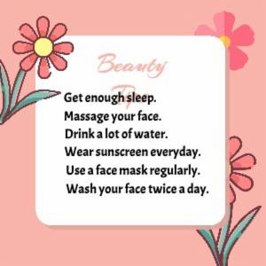 Wash your face twice a day.