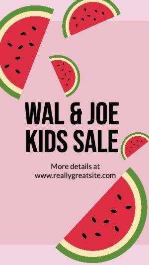 Wal & Joe Kids Sale