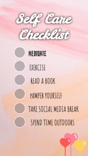Self Care Checklist