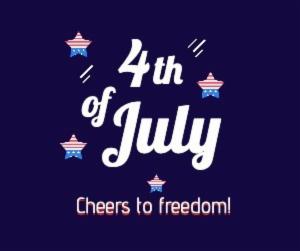 Cheers to freedom!