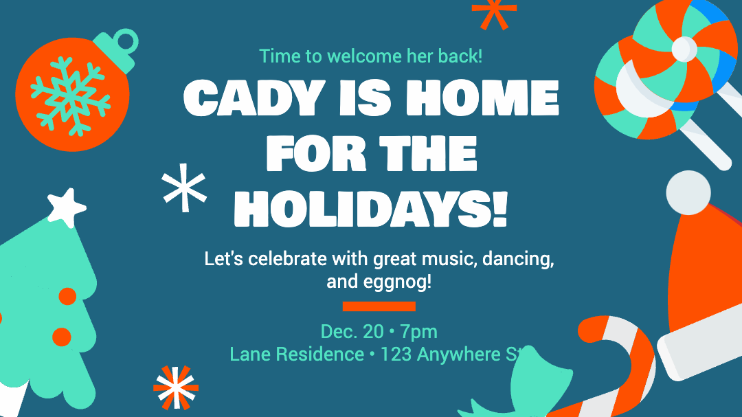 CADY IS HOME FOR THE HOLIDAYS!