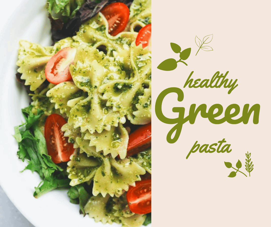 healthy Green pasta